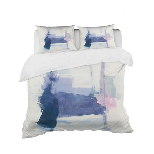 Designart 'Blue Interlude' Geometric Bedding Set